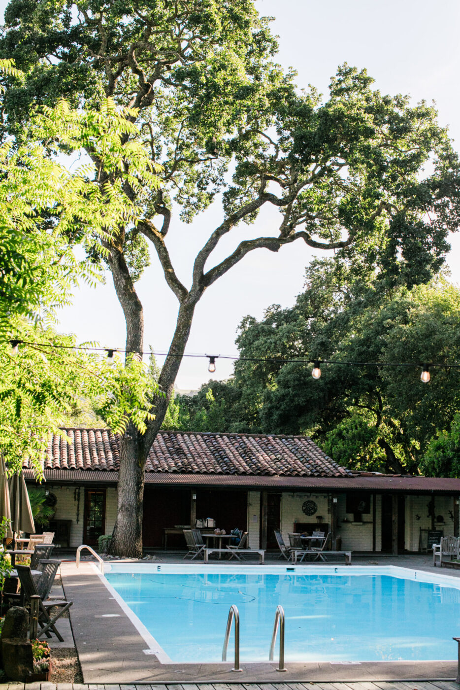 The pool at Westerbeke Ranch for guests to enjoy. (Eileen Roche)