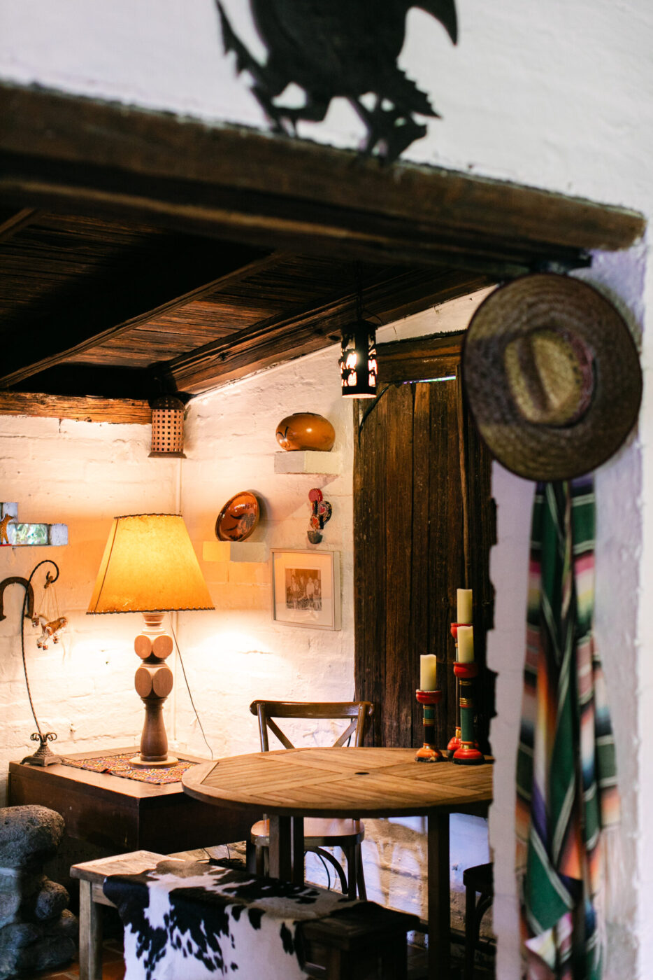 Inside the adobe at Westerbeke Ranch in Sonoma. (Eileen Roche)