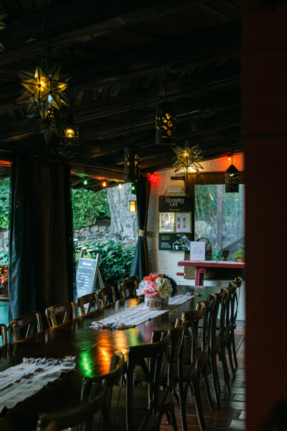 The main dining room at Westerbeke Ranch in Sonoma. (Eileen Roche)