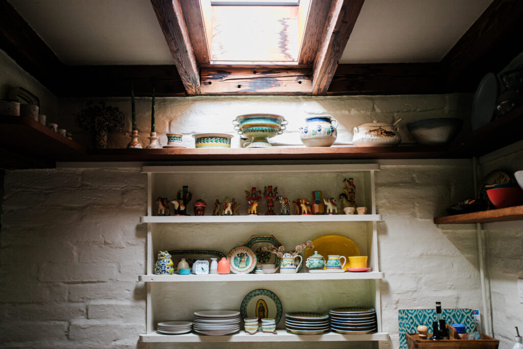Inside the adobe at Westerbeke Ranch in Sonoma. (Eileen Roche)