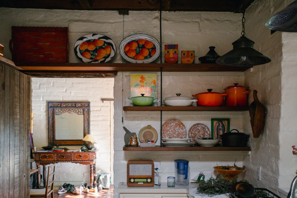 Inside the adobe at Westerbeke Ranch in Sonoma. (Eileen Roche)