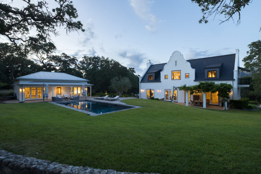 Grounds around the home and guest house. (Peter Lyons)