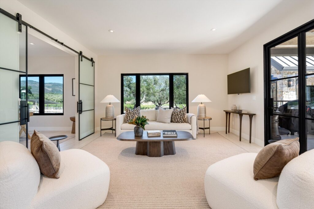 Seating area of great room. (Daniel Wilson / Sotheby's International Realty)
