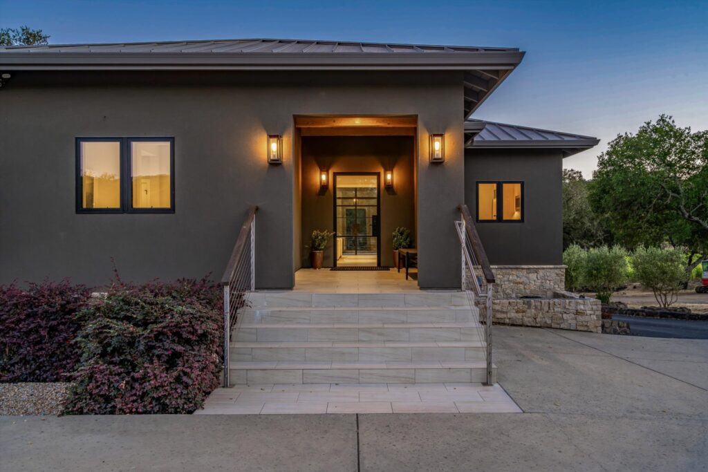 Entrance to main home. (Daniel Wilson / Sotheby's International Realty)