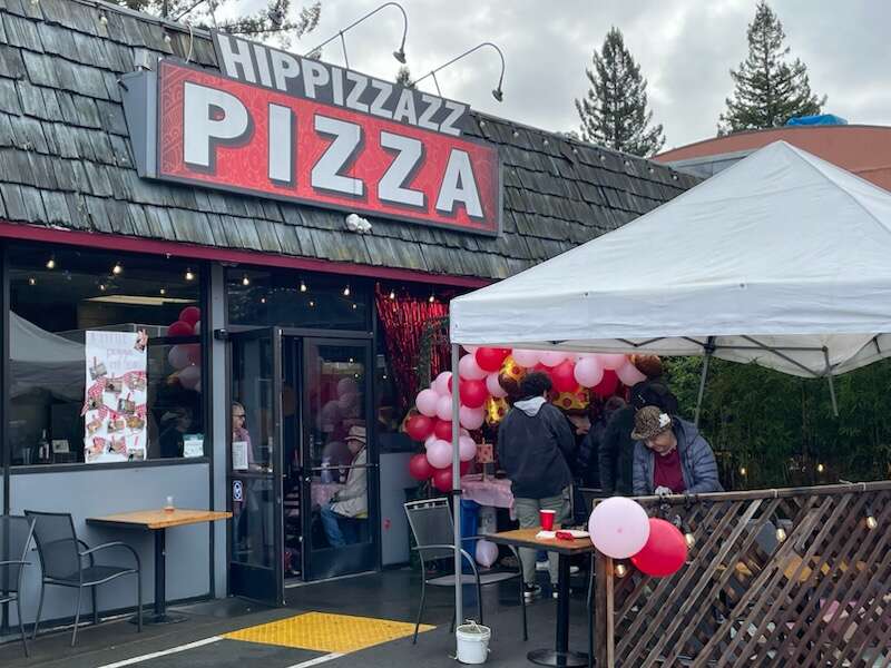 Hippizzazz on Main Street in Sebastopol closed its dine in business at midnight on New Year's Eve 2024. This photograph was taken in March 2023. (Provided by Alex Britton)