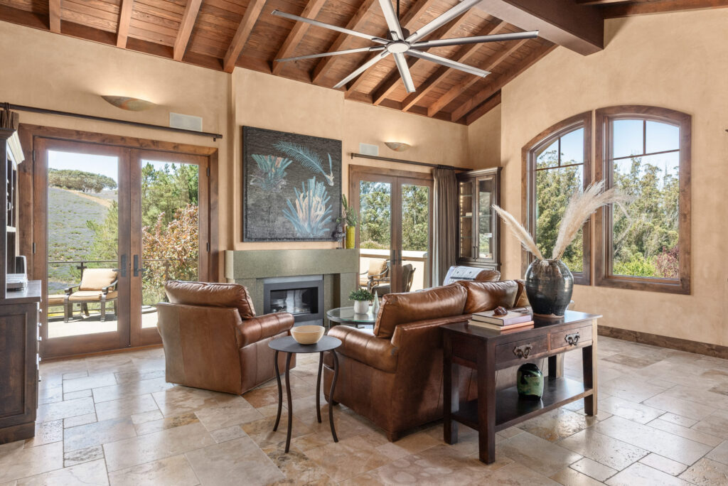 Hearth in the great room. (David Schloss / Inventive Films)