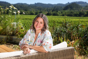 Kara Groom is the founder and winemaker for Ra Ra Wine Co.. Photo taken in Healdsburg on Tuesday, July 7, 2026. (Christopher Chung/The Press Democrat)