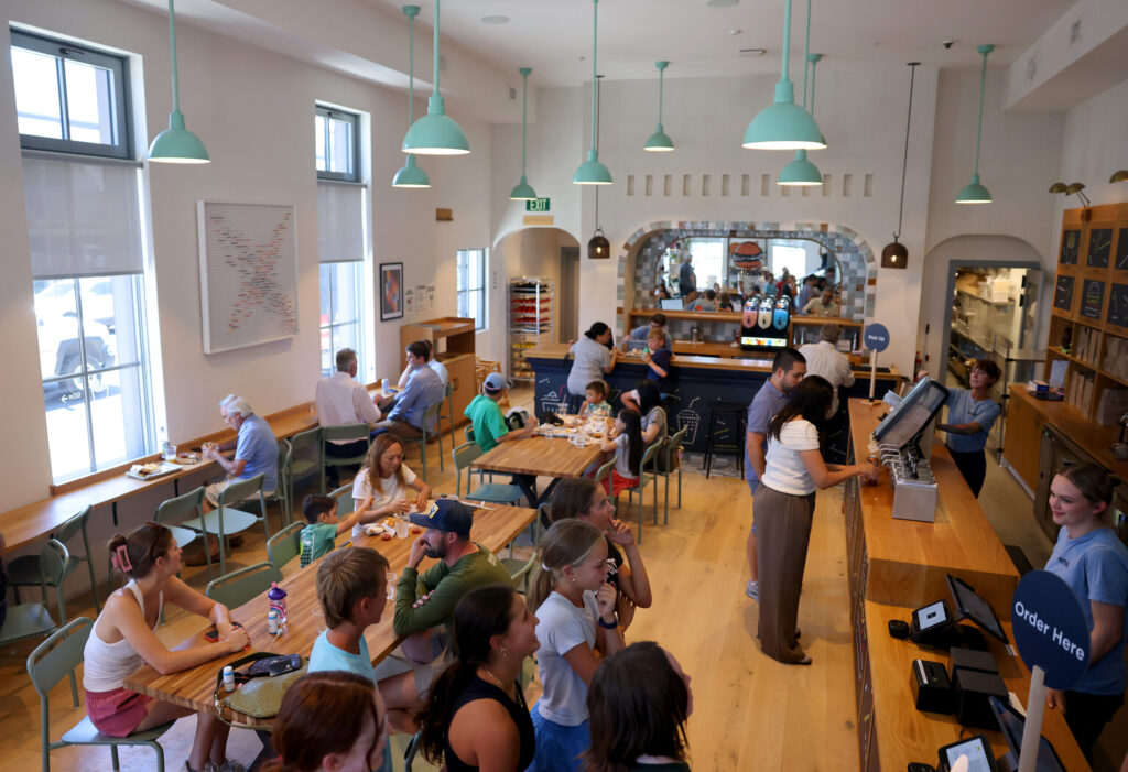 Customers eat at SMASH in Sonoma Thursday, July 16, 2026. (Beth Schlanker / The Press Democrat)