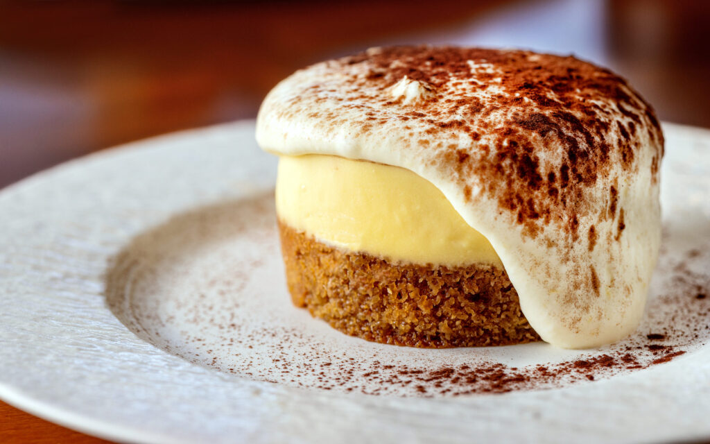 Tiramisu for dessert from Capriciano Osteria Thursday, July 30, 2026 in Santa Rosa. (John Burgess/The Press Democrat)