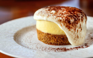 Tiramisu for dessert from Capriciano Osteria Thursday, July 30, 2026 in Santa Rosa. (John Burgess/The Press Democrat)