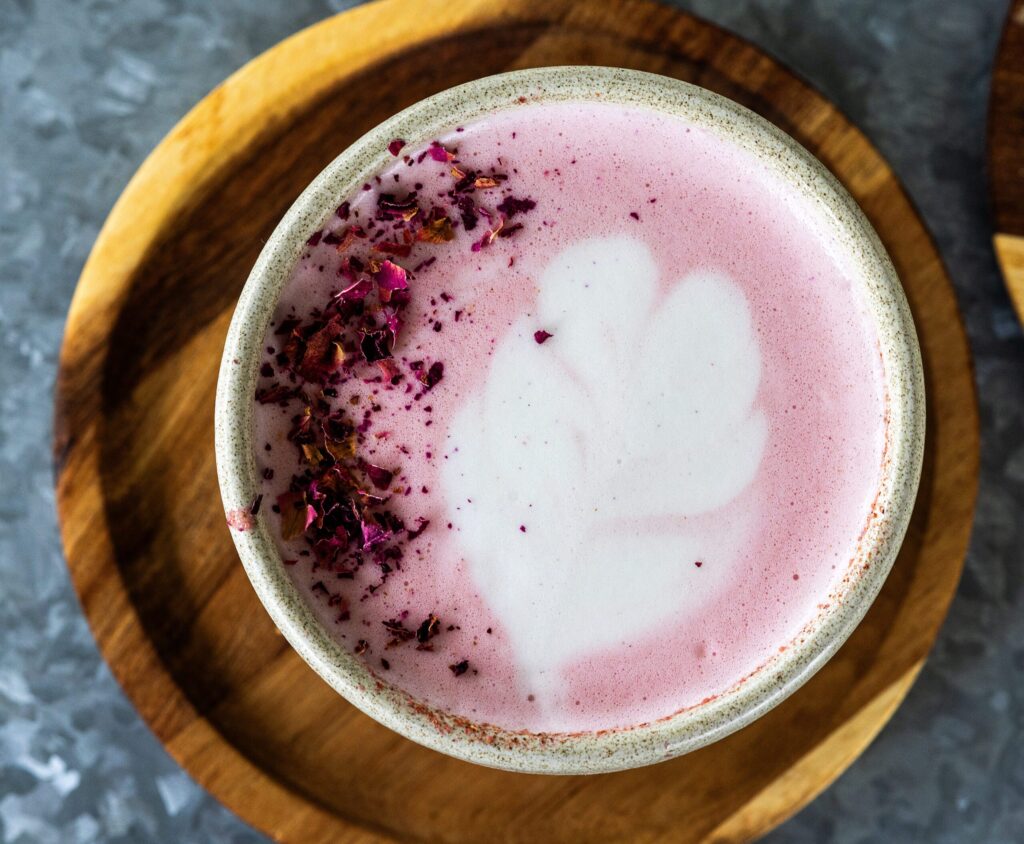 A Red Eye Latte from the Dolce Rosa Café Thursday, August 20, 2026 in Santa Rosa. (John Burgess/The Press Democrat)