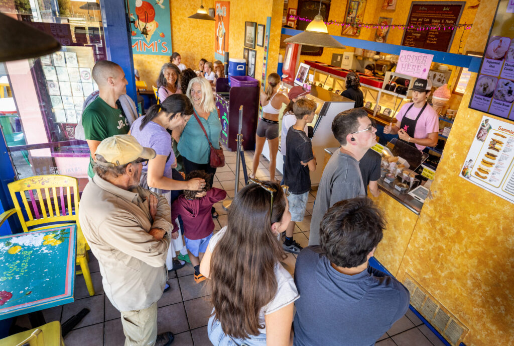 Owner Maraline Olson opened Screamin’ Mimi’s in Sebastopol 31 years ago. The Washington Post recently featured her store as a top U.S. ice cream shop to build a vacation around Tuesday, Aug. 11, 2026 in Sebastopol. (John Burgess/The Press Democrat)