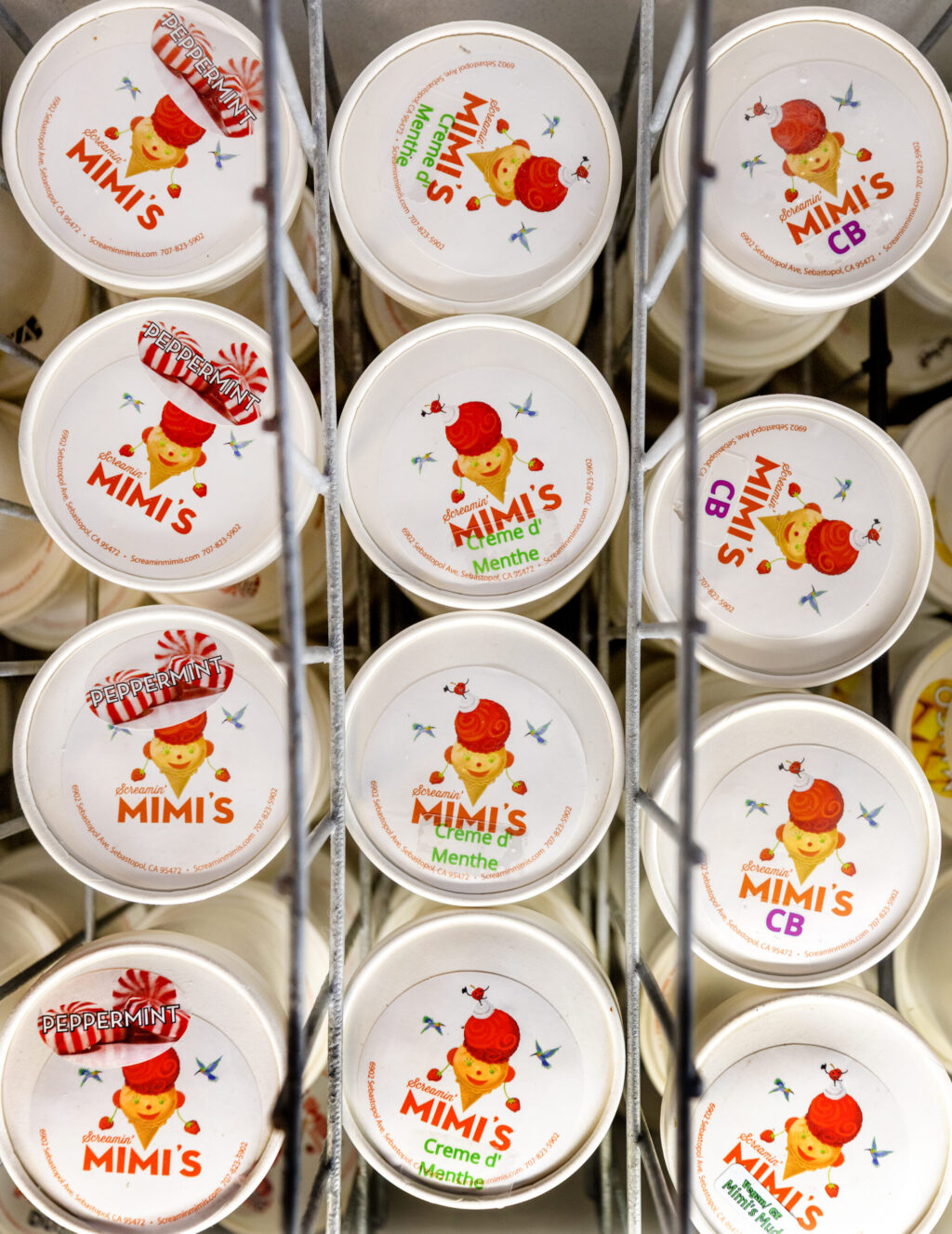 Screamin’ Mimi’s ice cream by the pint Tuesday, Aug. 11, 2026 in Sebastopol. (John Burgess/The Press Democrat)