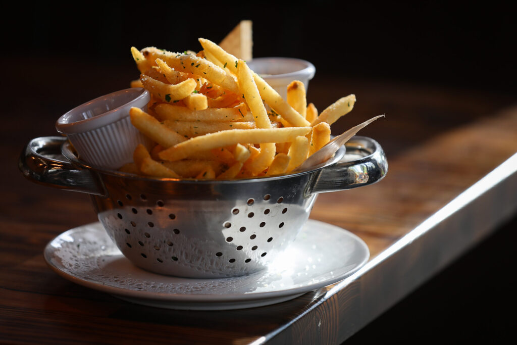 Pommes Frites starter at The Porch Kitchen in Sebastopol on Thursday, August 20, 2026. (Christopher Chung/The Press Democrat)