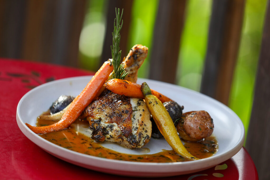 French Chicken Breast served at The Porch Kitchen in Sebastopol on Thursday, August 20, 2026. (Christopher Chung/The Press Democrat)