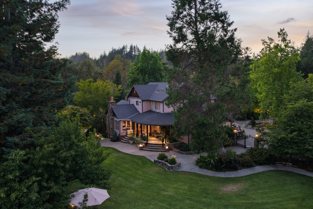 This four-bedroom, three-bathroom Forestville home on 3.53 acres is currently listed for $4,250,000. (Alan Sarpy / Sotheby's International Realty)
